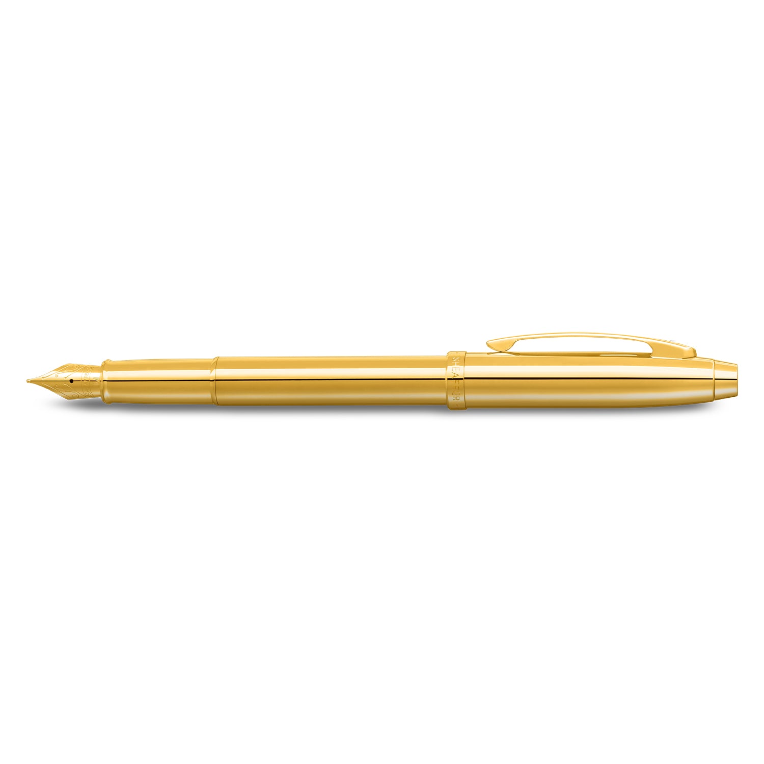 Sheaffer® 100 9372 Glossy PVD Gold Fountain Pen With PVD Gold Trim