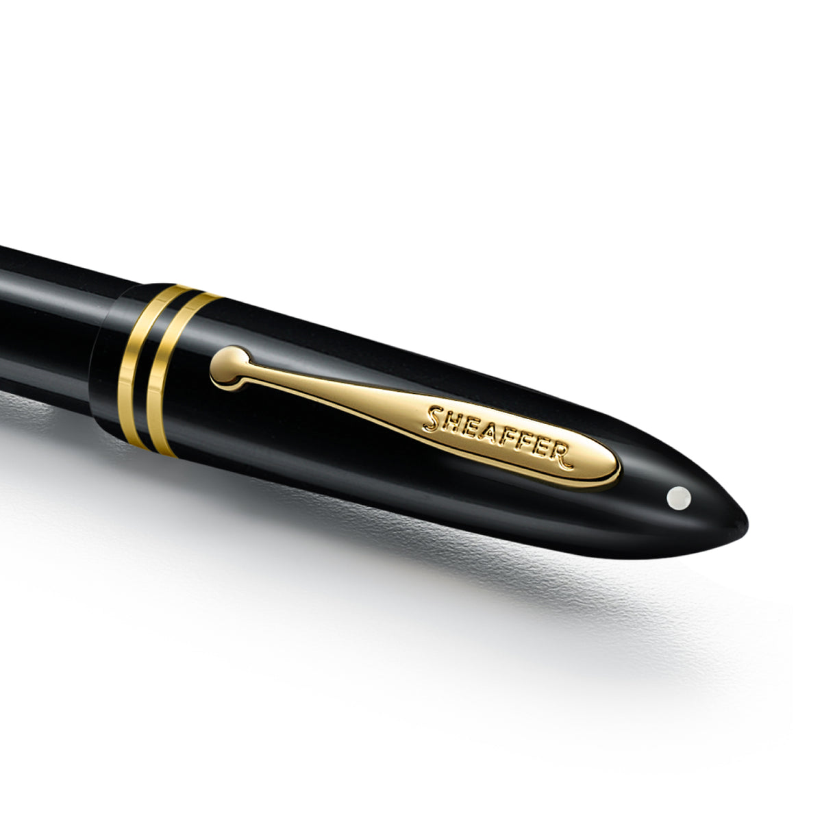 PEN SHEAFFER BALANCE III E893 GLOSSY BLACK AND GOLD TRIMS RB