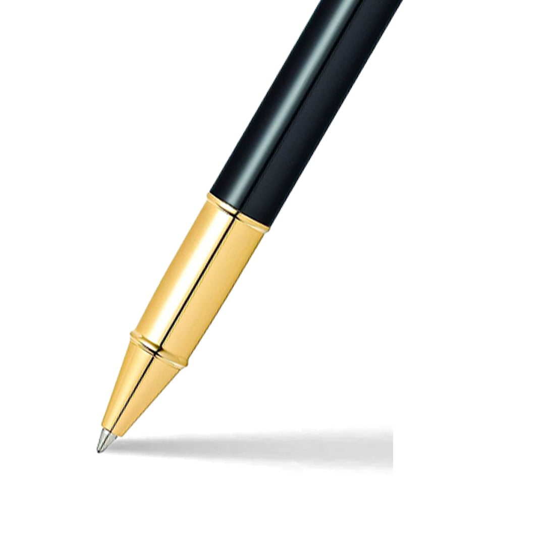 Sheaffer® Gift Set ft. Glossy Black S100 9322 with Gold Tone Trim as Set of 2 pens - Ballpoint Pen & Rollerball pen