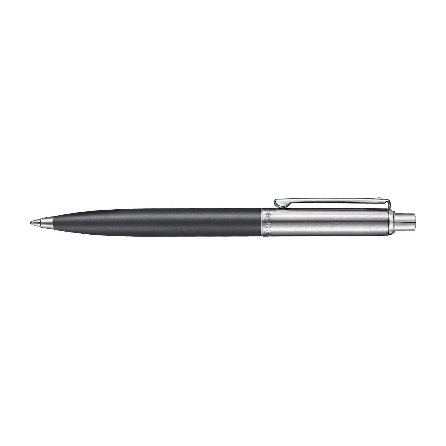 Sheaffer Sentinel Metal 331 Matte Black Barrel and Brished Chrome Cap Ballpoint Pen with Chrome Trims