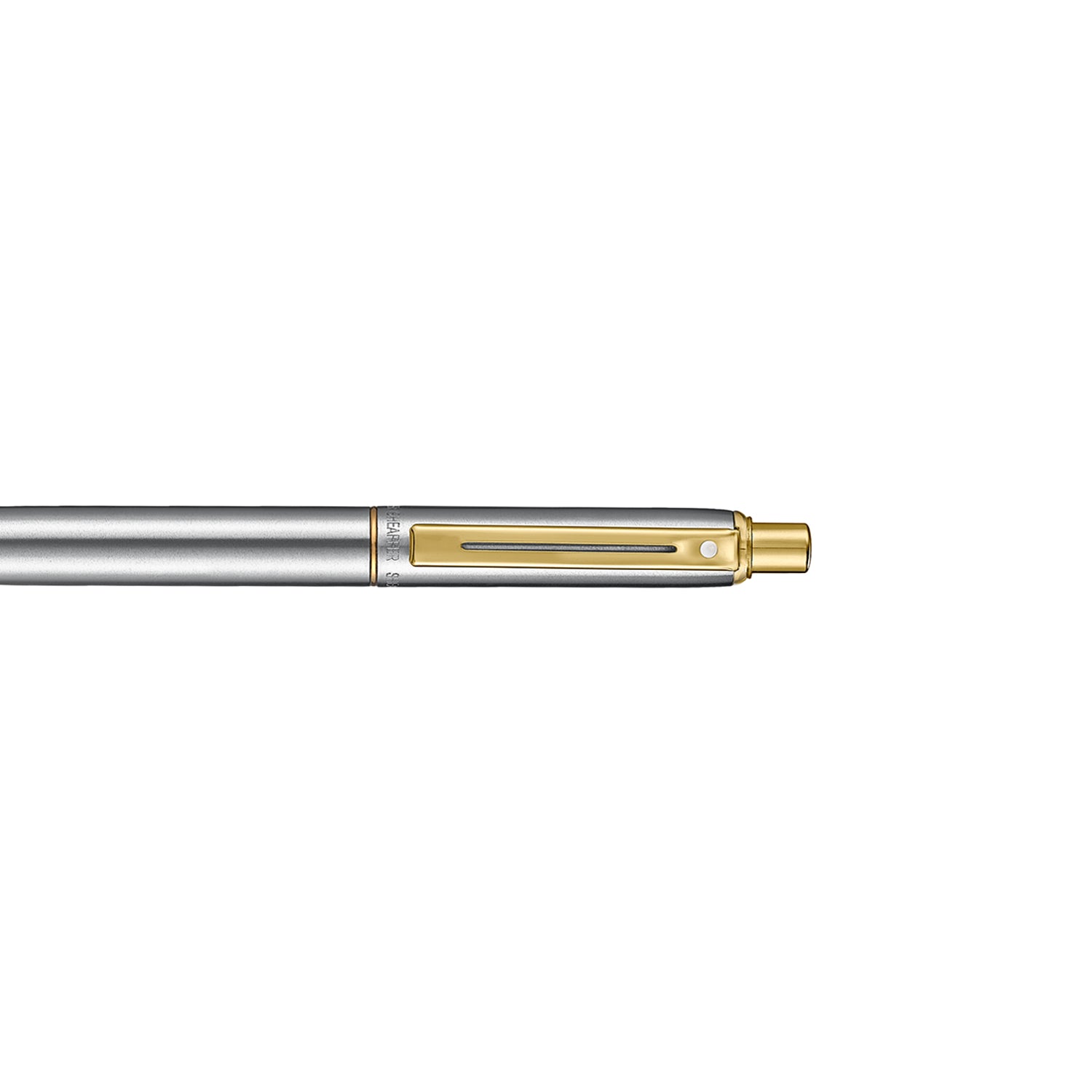 Sheaffer Sentinel Metal 333 Brushed Chrome Ballpoint Pen with Gold Trims