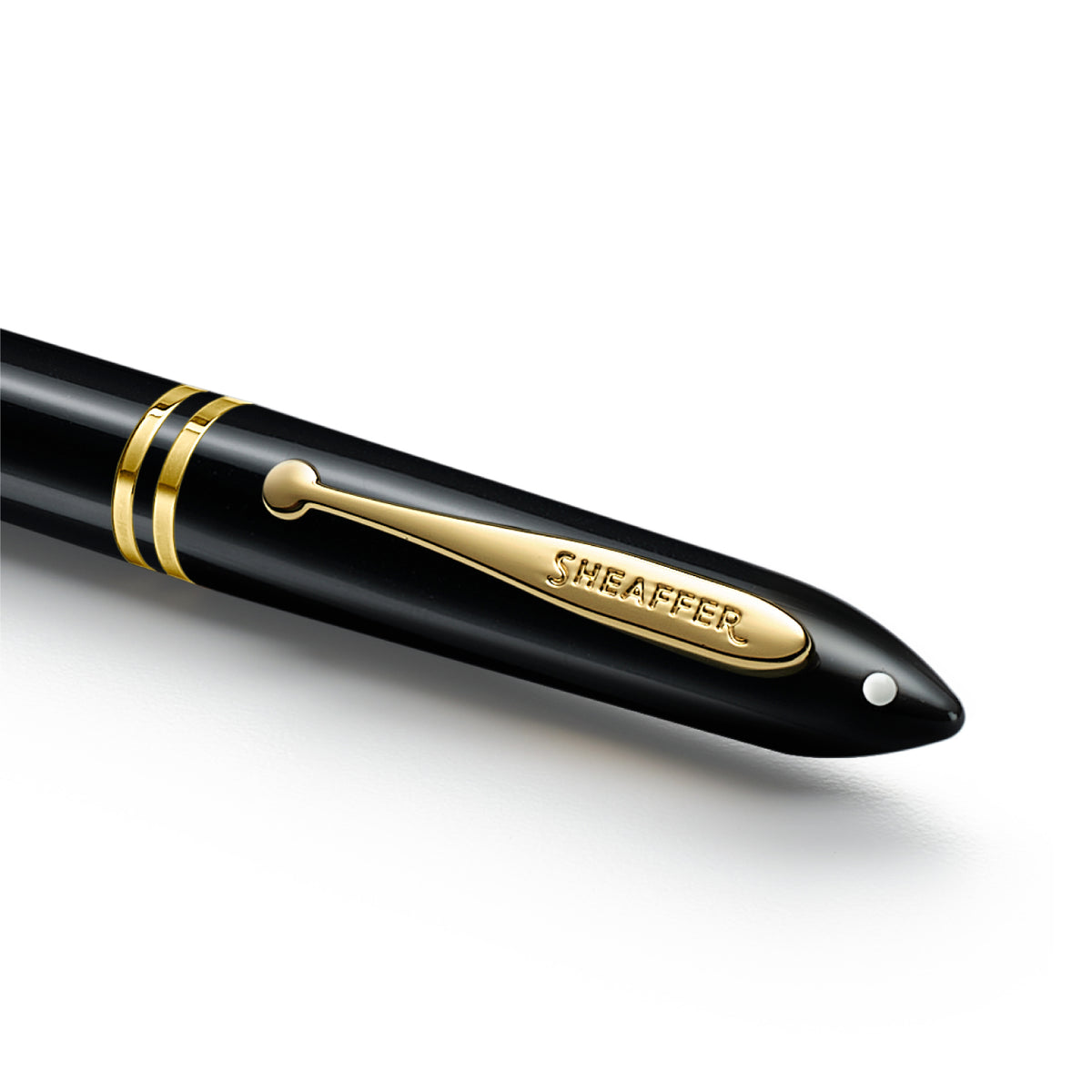 PEN SHEAFFER BALANCE III E893 GLOSSY BLACK AND GOLD TRIMS BP