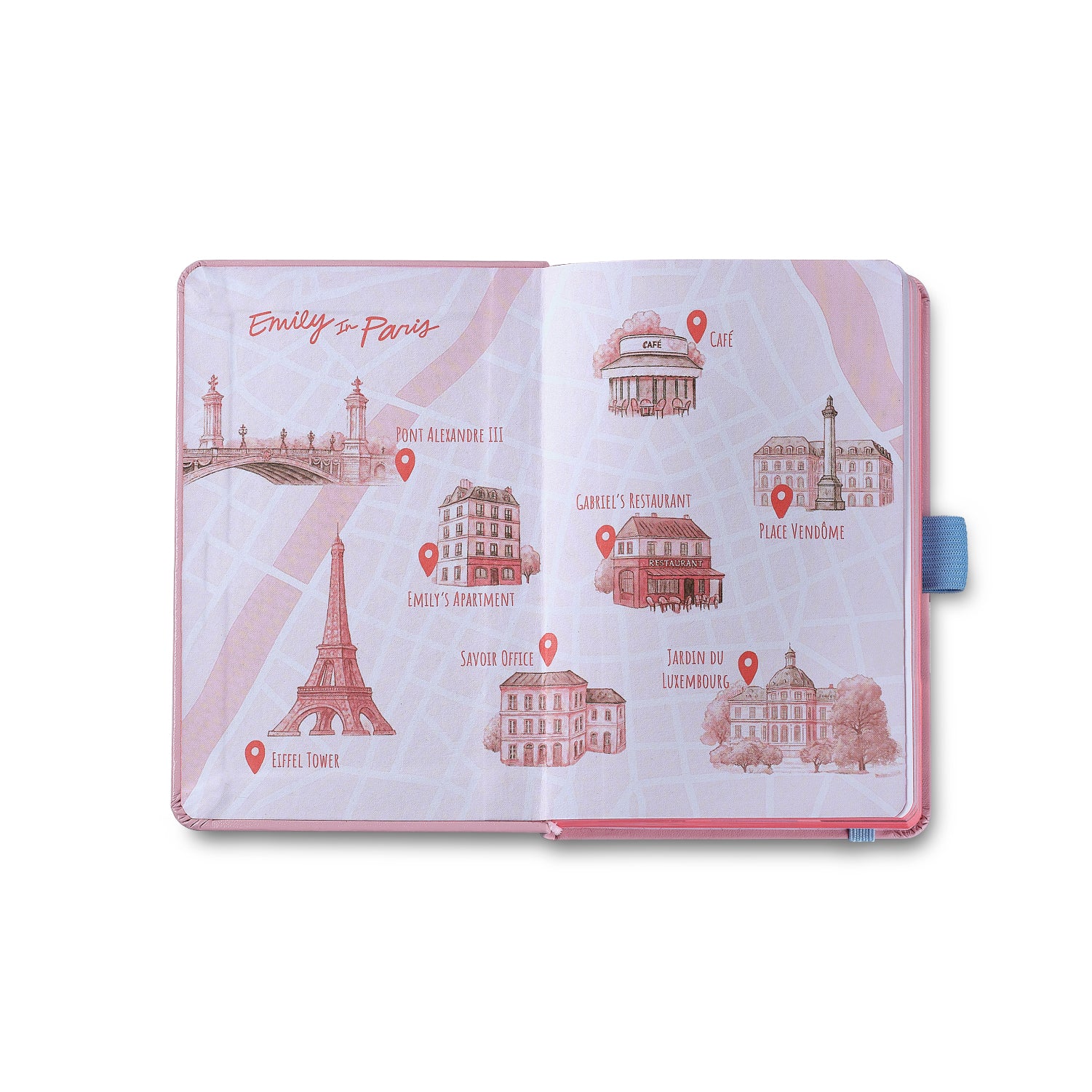 Sheaffer Gift Set ft. Emily in Paris Sentinel 321 Pink Matte Finish Ballpoint Pen with Chrome Trims and Small Hardbound Notebook