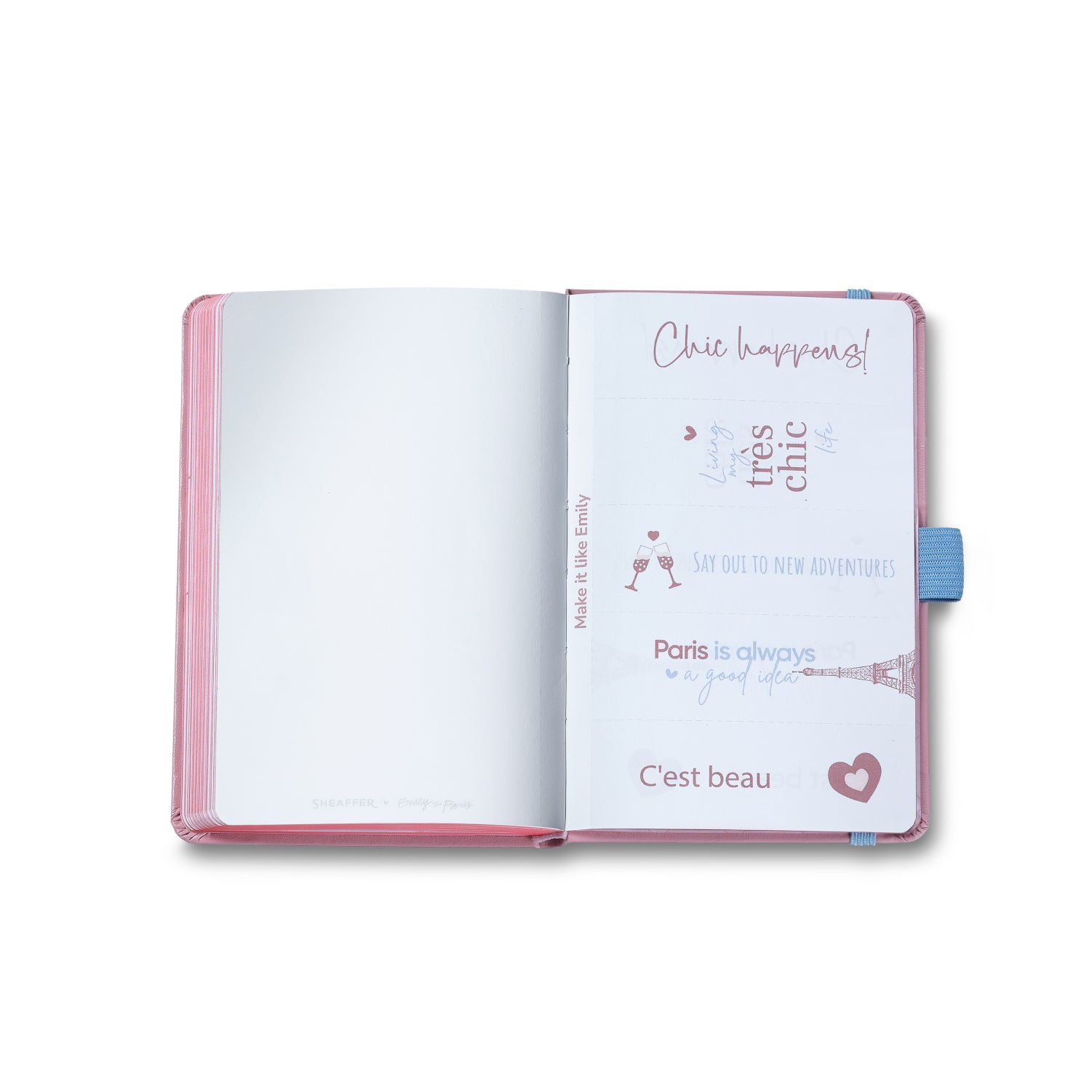 Sheaffer Gift Set ft. Emily in Paris Sentinel 321 Pink Matte Finish Ballpoint Pen with Chrome Trims and Small Hardbound Notebook