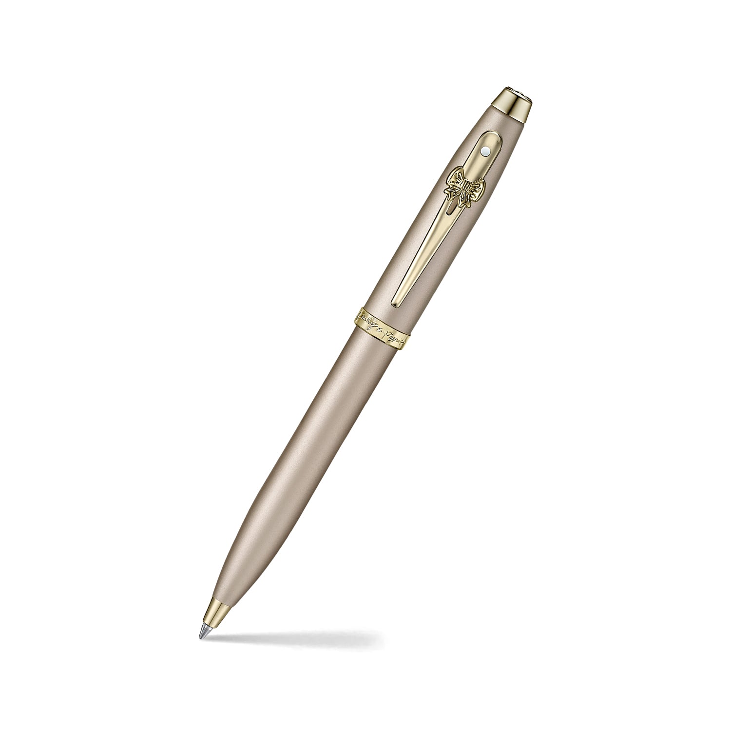 Sheaffer Gift Set ft. 100 Emily in Paris 9377 Champagne Gold Ballpoint Pen with Champagne Gold Trims and Hardbound Small Notebook