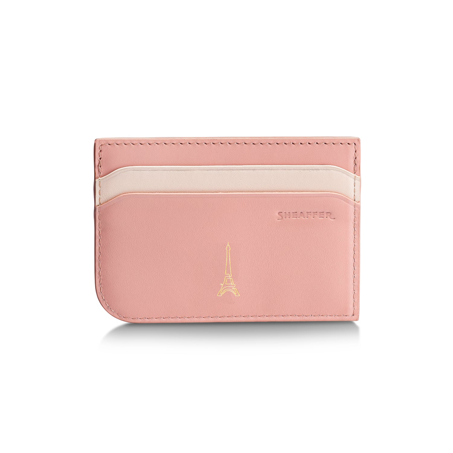 Sheaffer Gift Set ft - Emily in Paris Prelude Mini 9810 Pastel Pink Ballpoint Pen with Swarovski Crystal and Full-Grain Leather Credit Card Holder