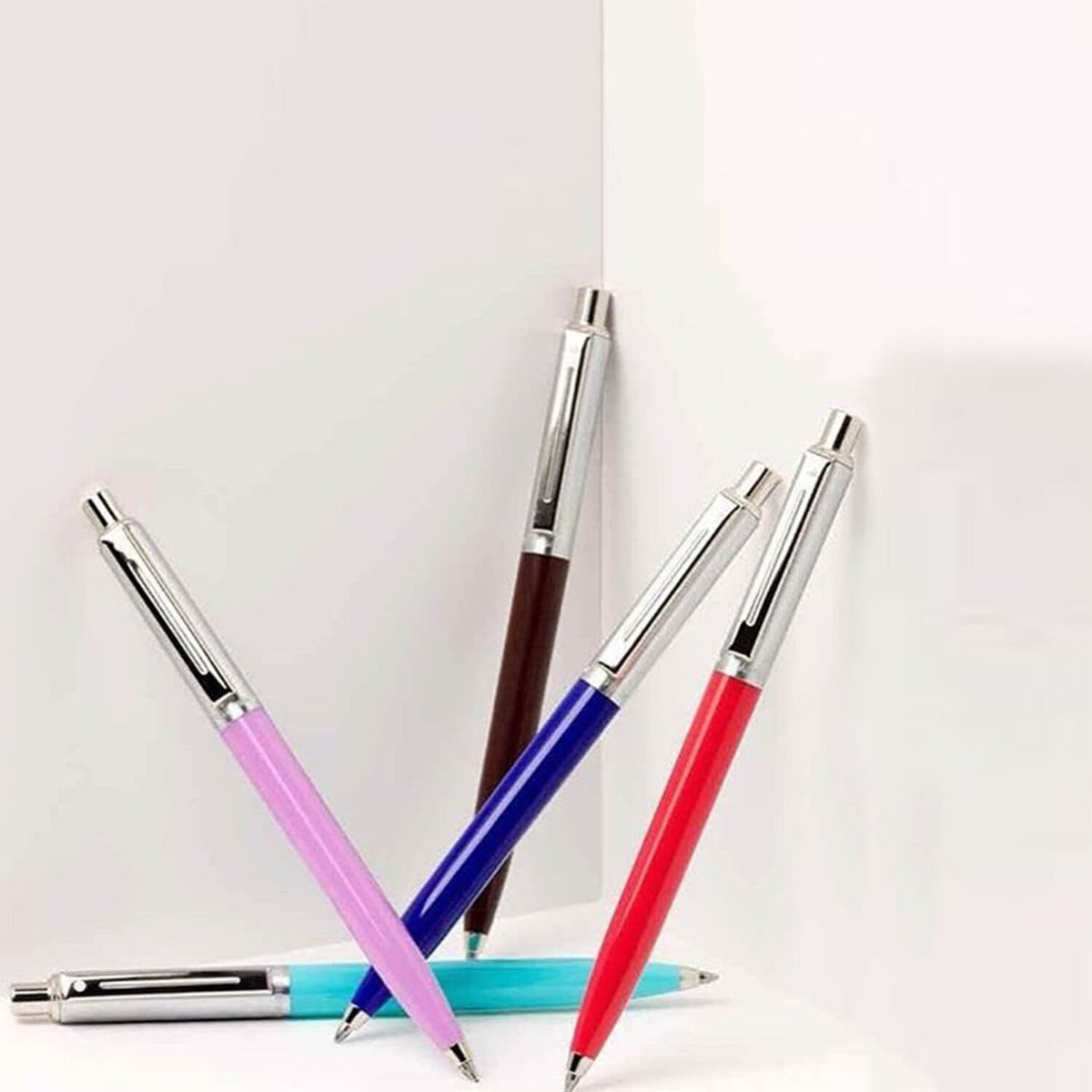 Sheaffer® Sentinel Burgandy and Chrome Ballpoint Pen With Chrome Trims
