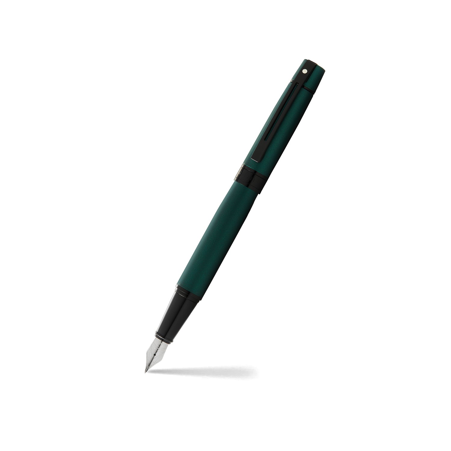Sheaffer® 300 E9346 Matte Green Fountain Pen With Black Trims - Fine