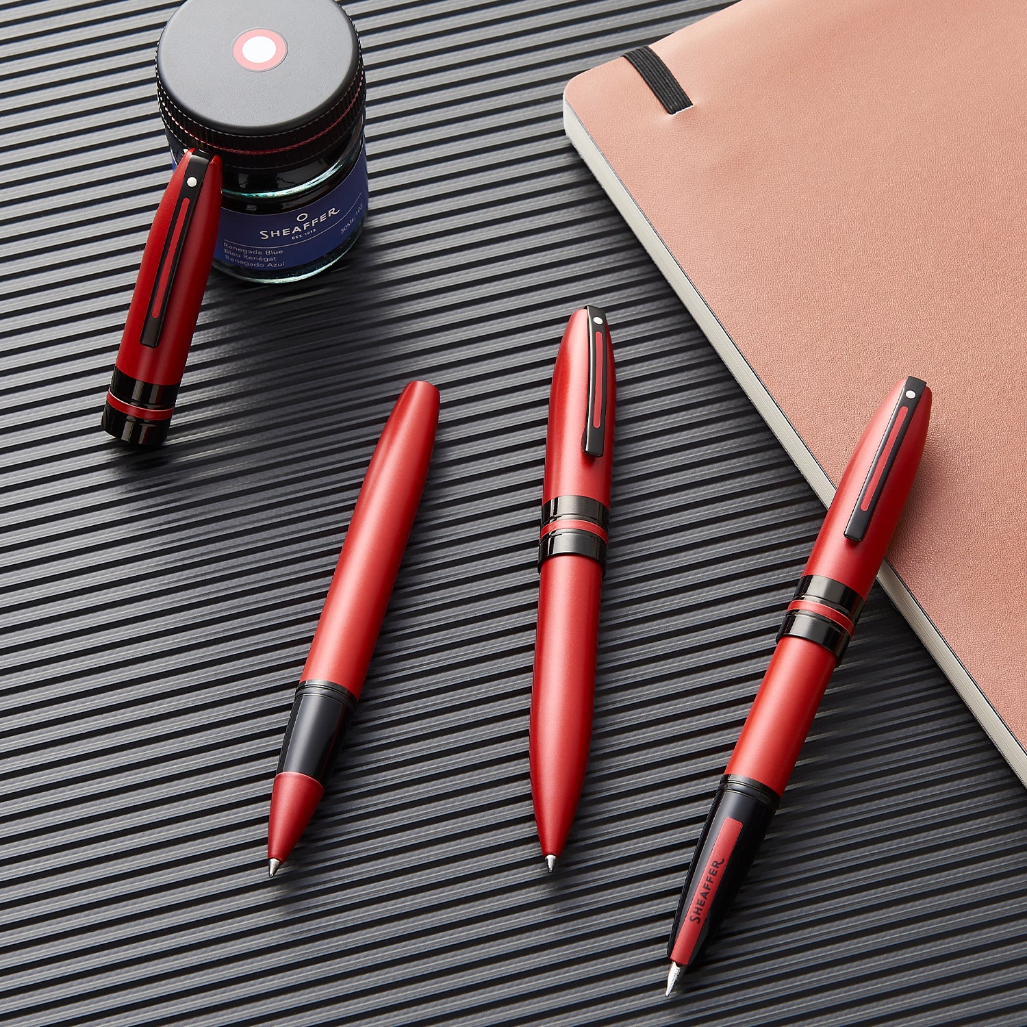 Sheaffer® ICON 9111 Metalic Red Fountain Pen With Gloss Black trim