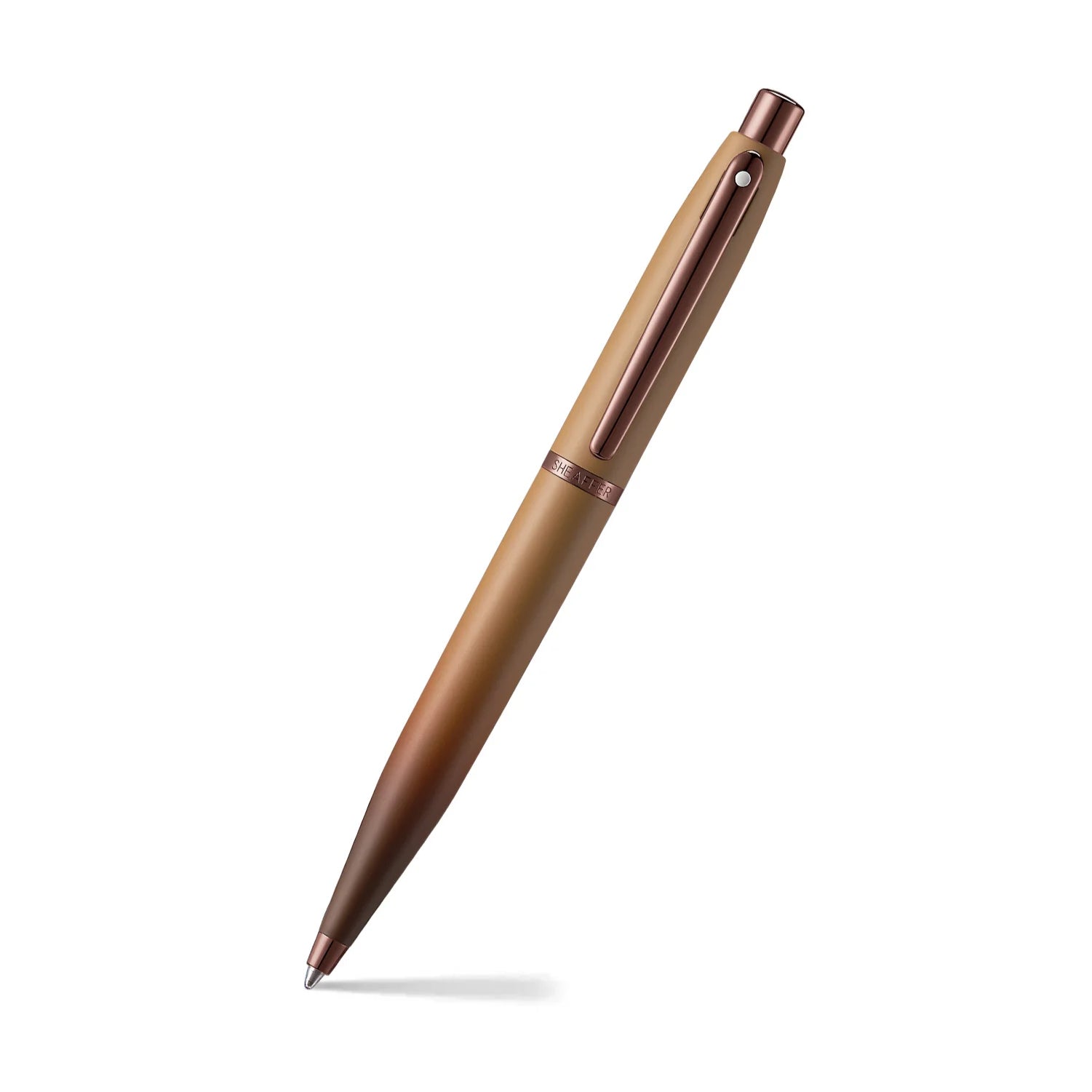 Sheaffer VFM G9428 Coffee Edition Ballpoint Pen with Leather Single Pen Pouch Gift Set