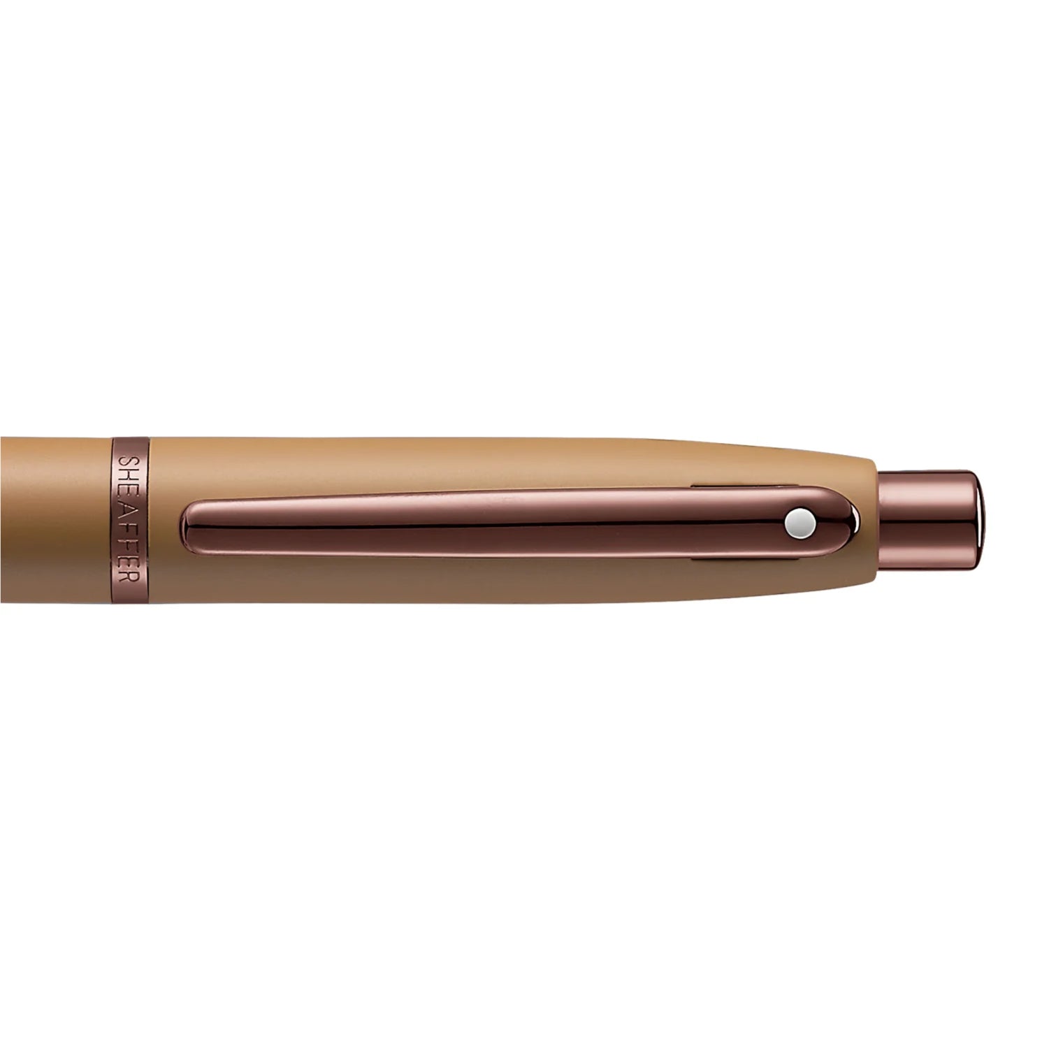 Sheaffer VFM G9428 Coffee Edition Ballpoint Pen with Leather Single Pen Pouch Gift Set