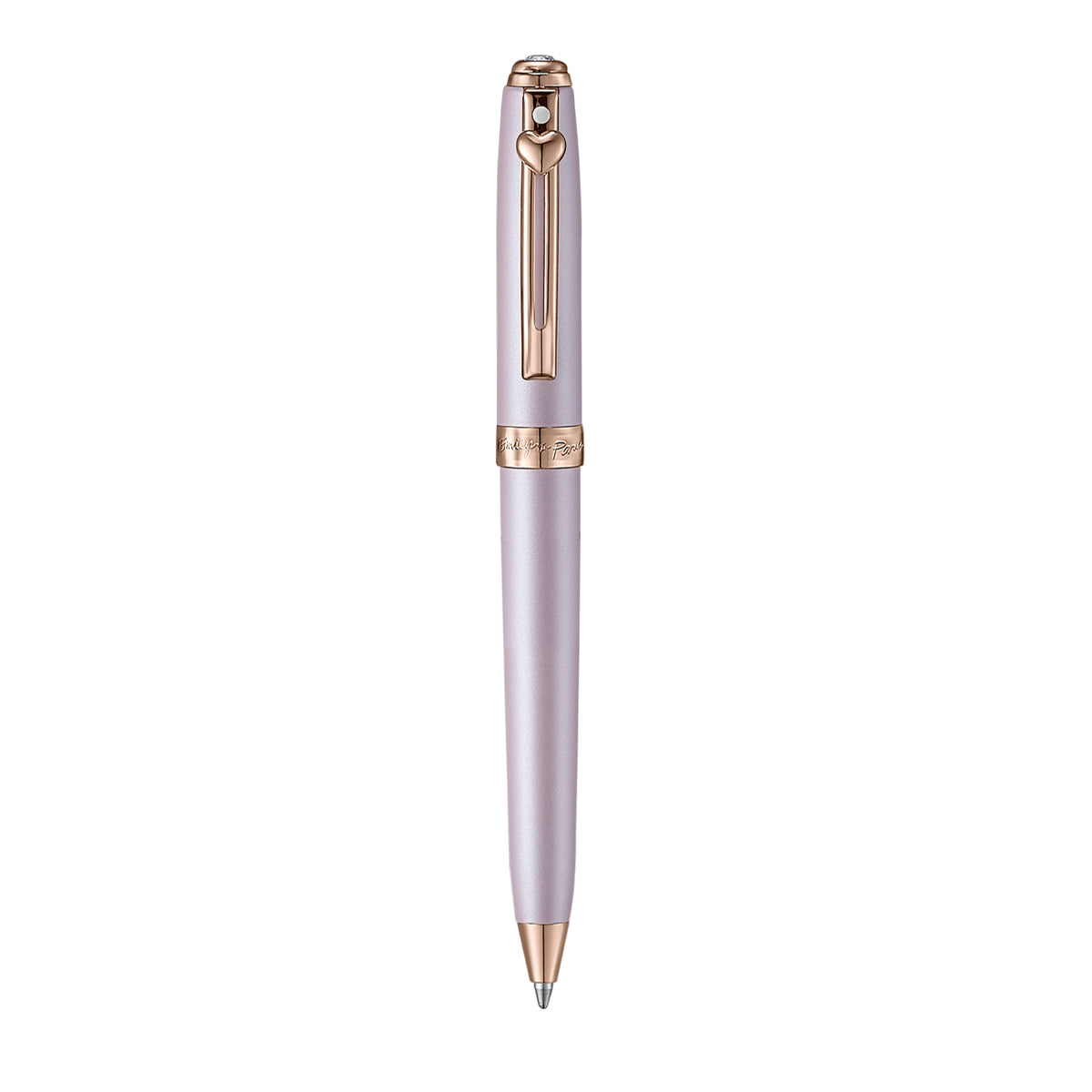 Sheaffer Gift Set Emily in Paris Prelude Mini E9810 Pastel Pink Ballpoint Pen with Leather Bag Charm Keychain