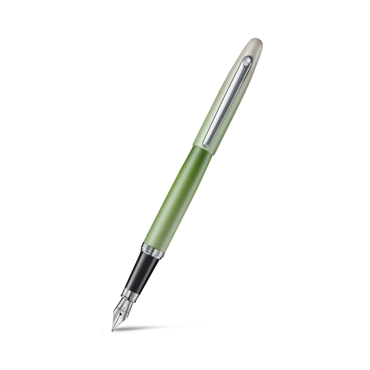 Sheaffer VFM 9431 Matcha Edition Green Ombre Gradient Fountain Pen with Chrome-plated Trims