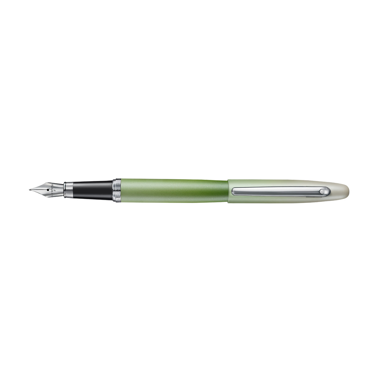 Sheaffer VFM 9431 Matcha Edition Green Ombre Gradient Fountain Pen with Chrome-plated Trims