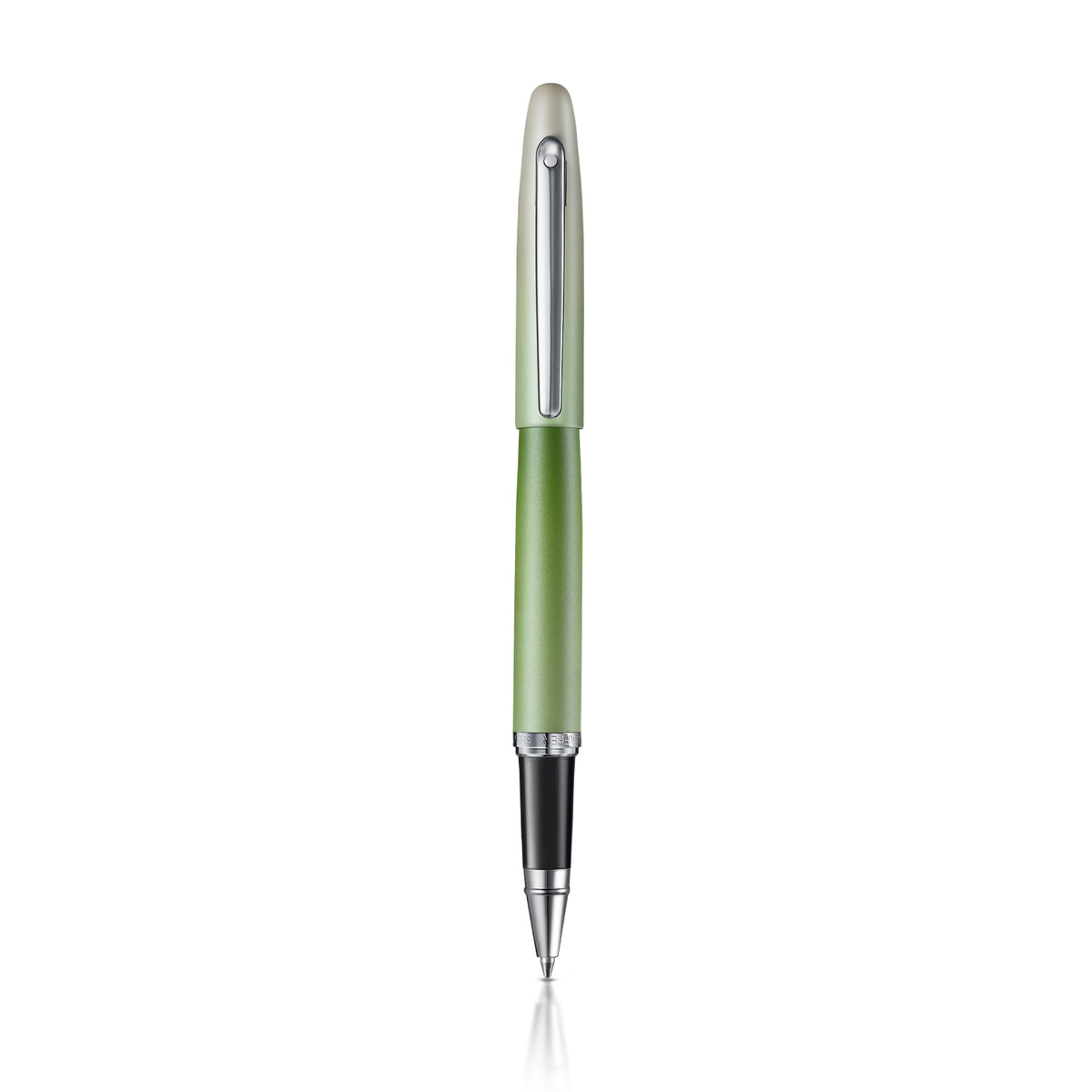 Sheaffer VFM 9431 Matcha Edition Green Ombre Gradient Rollerball Pen with Chrome-plated Trims
