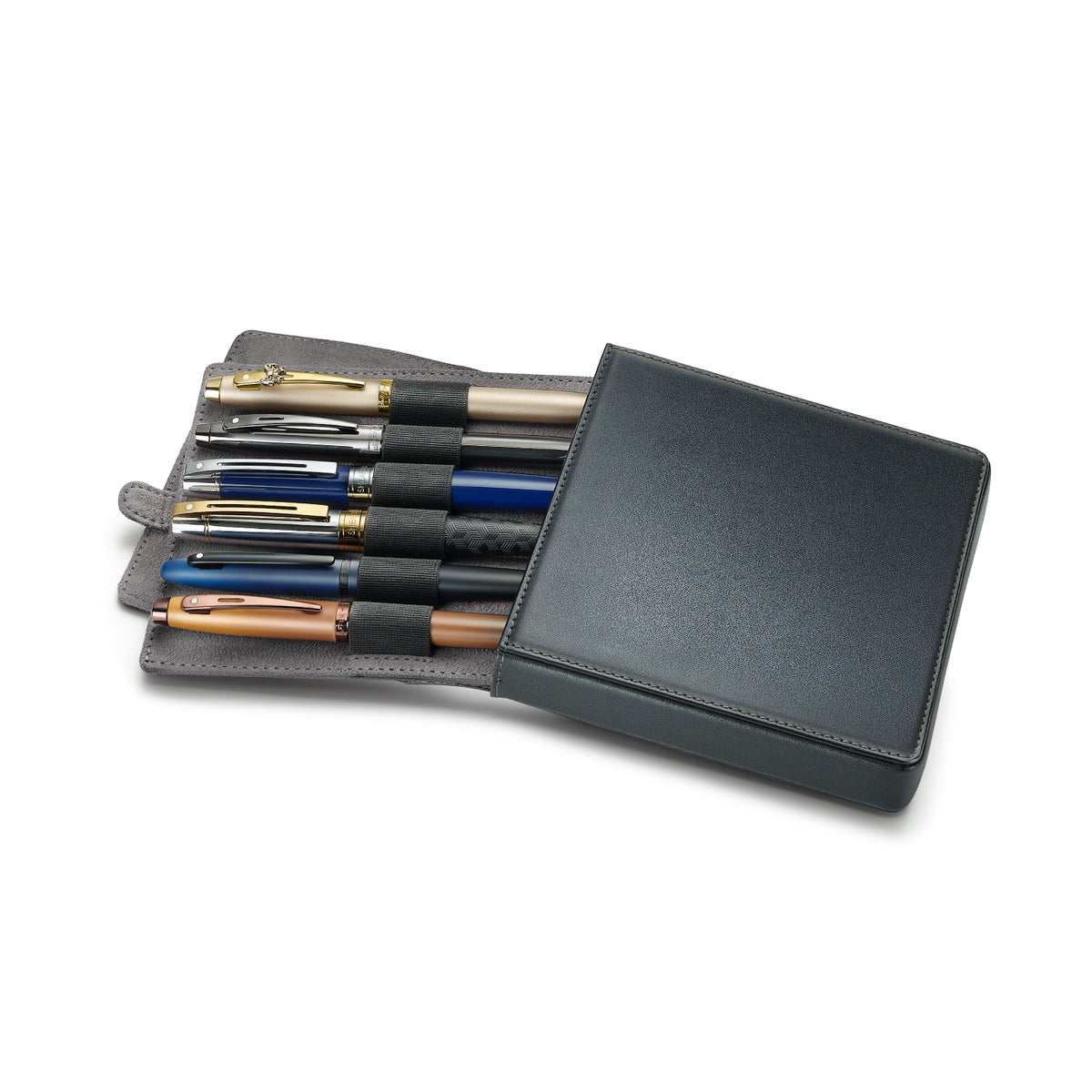 Sheaffer Classic Black Leather 6 Pen case
