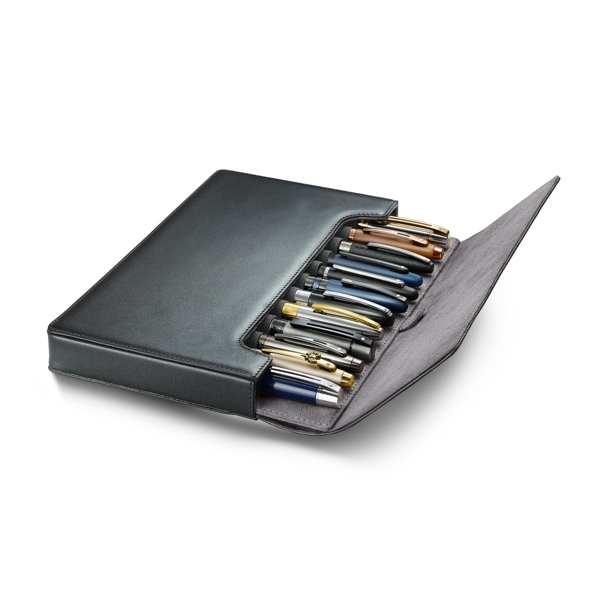 Sheaffer Classic Black Leather 12 Pen case