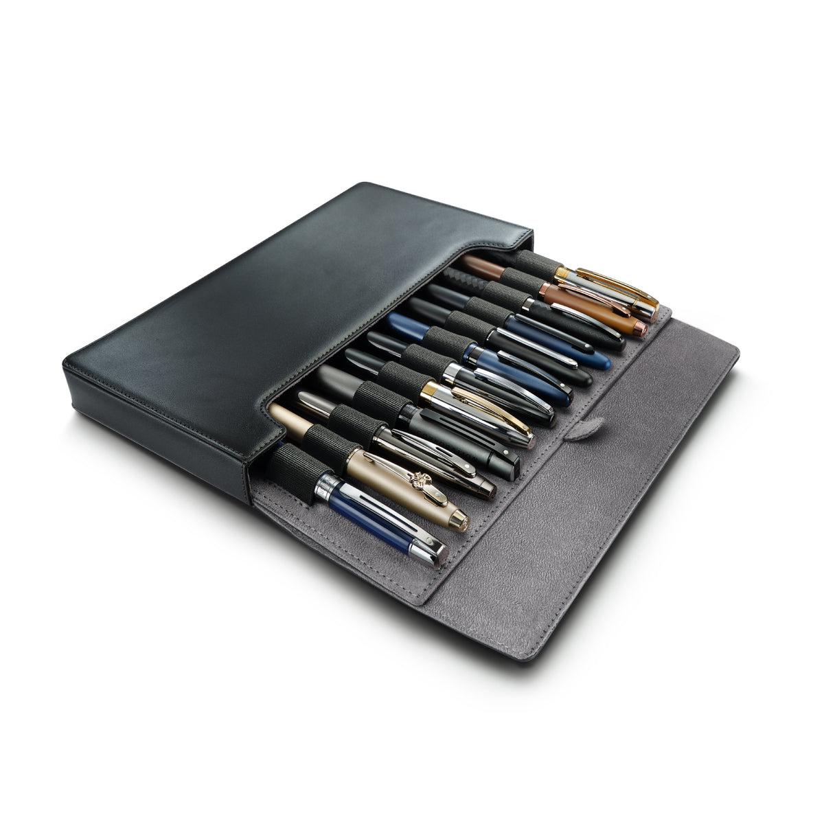 Sheaffer Classic Black Leather 12 Pen case