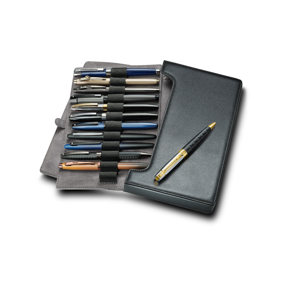 Sheaffer Classic Black Leather 12 Pen case