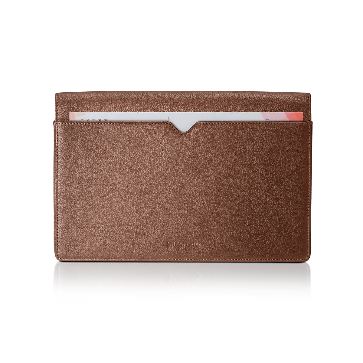 Sheaffer Tan Leather 12 Pen case