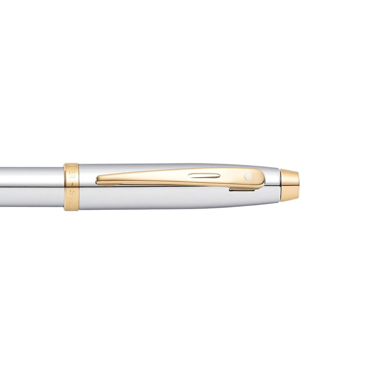 Sheaffer® 100 Chrome with Gold Trims Ballpoint Pen
