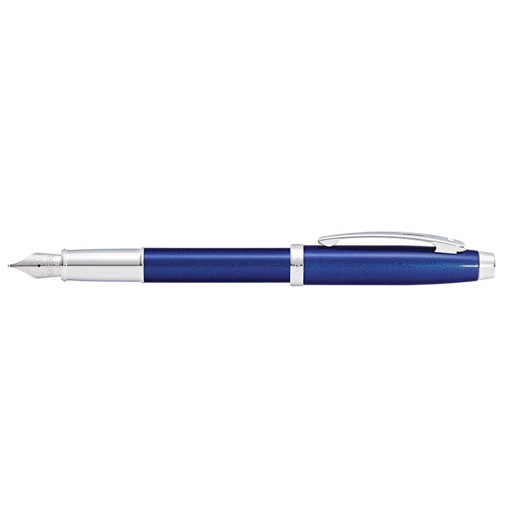 Sheaffer® 100 Glossy Blue with Chrome Trims Fountain Pen