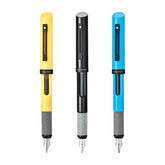 Sheaffer® Calligraphy Glossy Black, Blue and Yellow Fountain pens Maxikit in Hangsell - F, M, B nibs