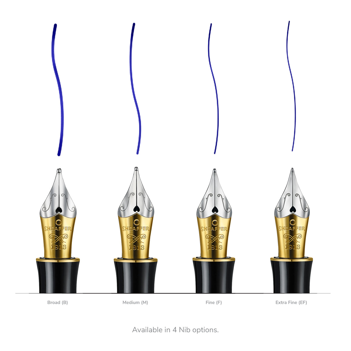 PEN SHEAFFER BALANCE III E892 GLOSSY BLACK AND CHROME TRIMS FP MEDIUM