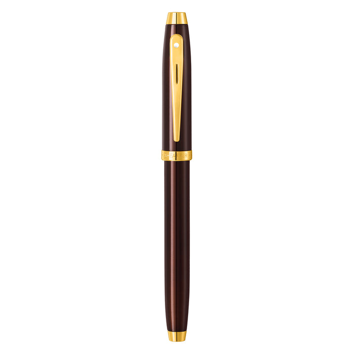 Sheaffer Gift Collection 100 - 9370 Glossy Coffee Brown With PVD Gold-Tone Trim Fountain Pen - Image 6