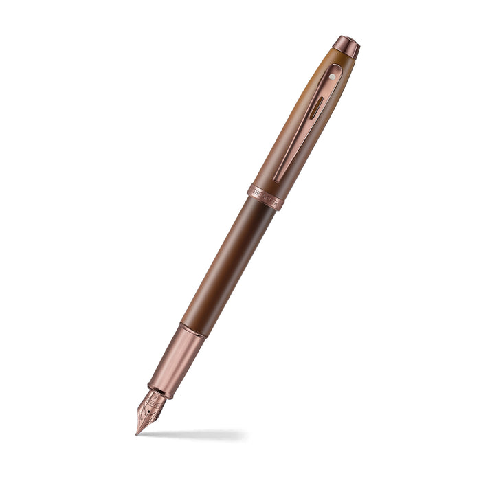 Sheaffer Gift Collection 100 - 9374 Coffee Edition Matt Brown with Regal Brown PVD Trims Fountain Pen