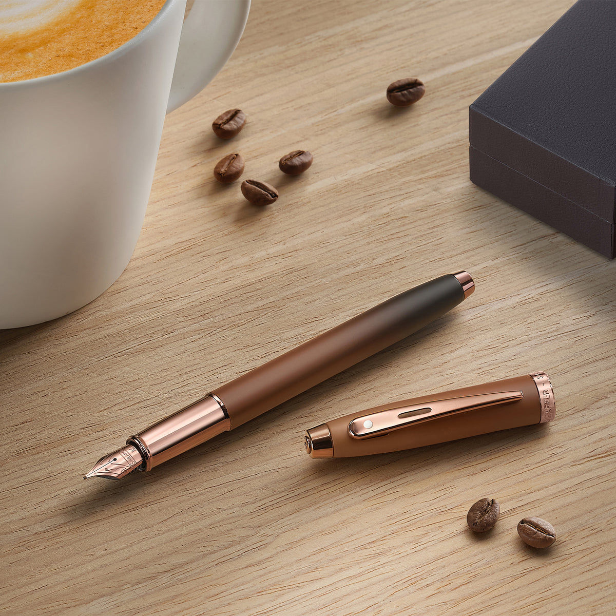 Sheaffer® 100 9374 Coffee Edition Matt Brown Fountain Pen with Regal B