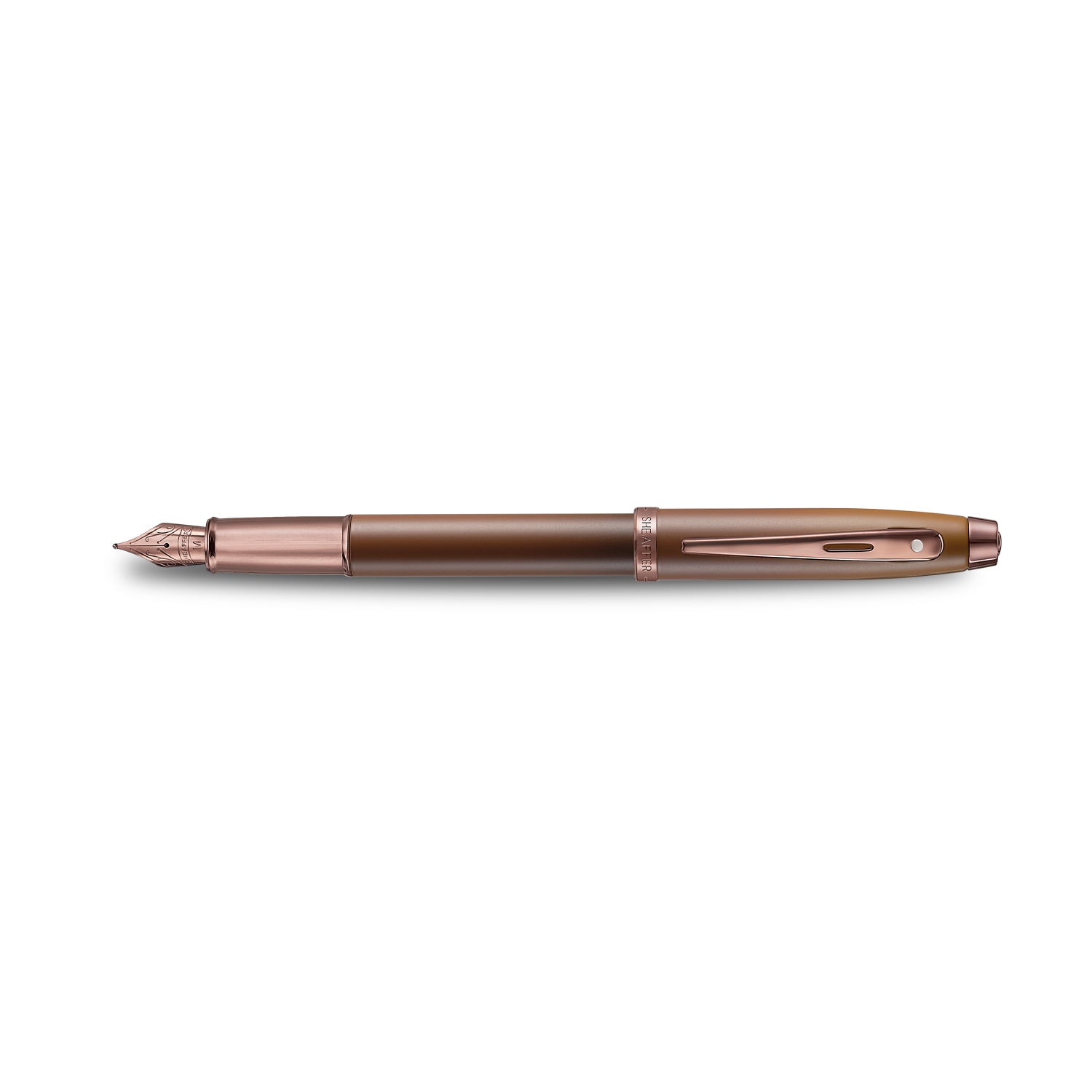 Sheaffer® 100 9374 Coffee Edition Matt Brown Fountain Pen with Regal Brown PVD Trims