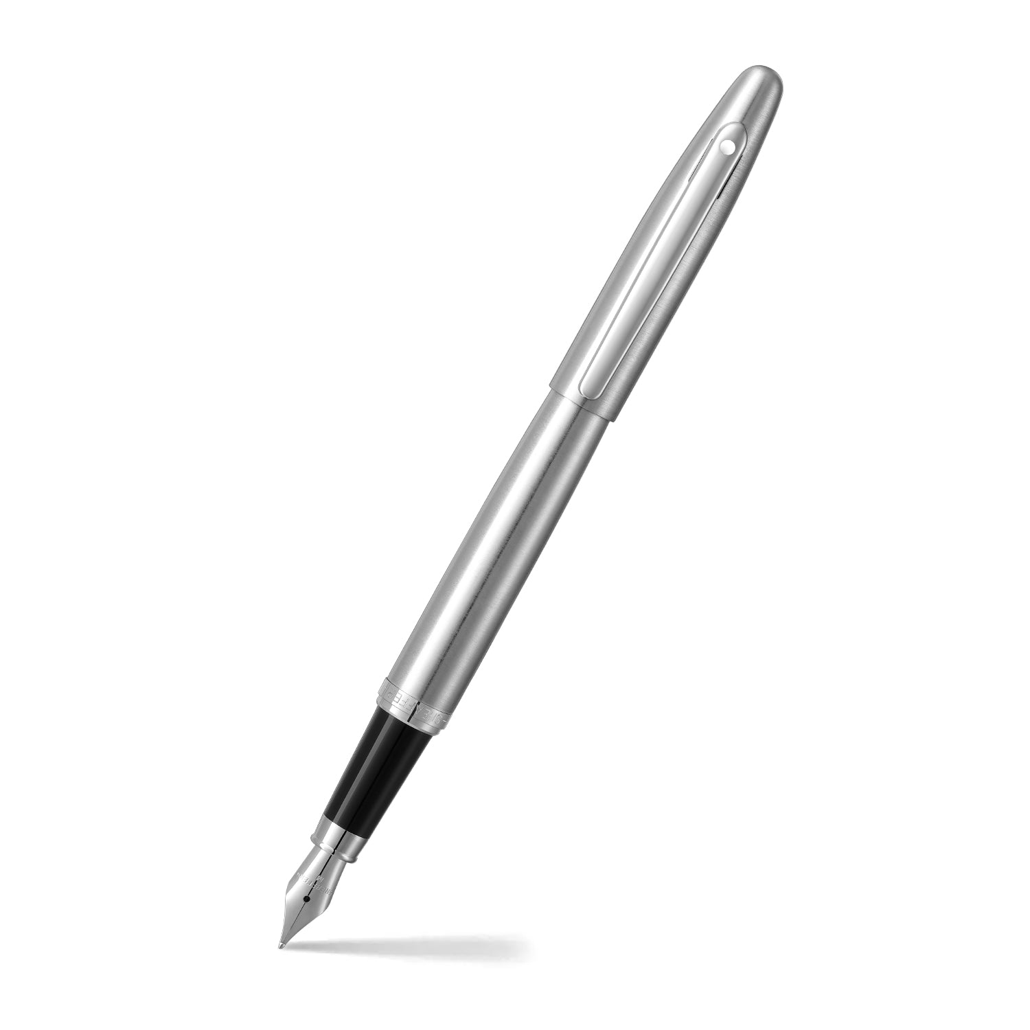 Sheaffer® VFM 9426 Brushed Chrome Fountain Pen With Chrome Trim - Medium