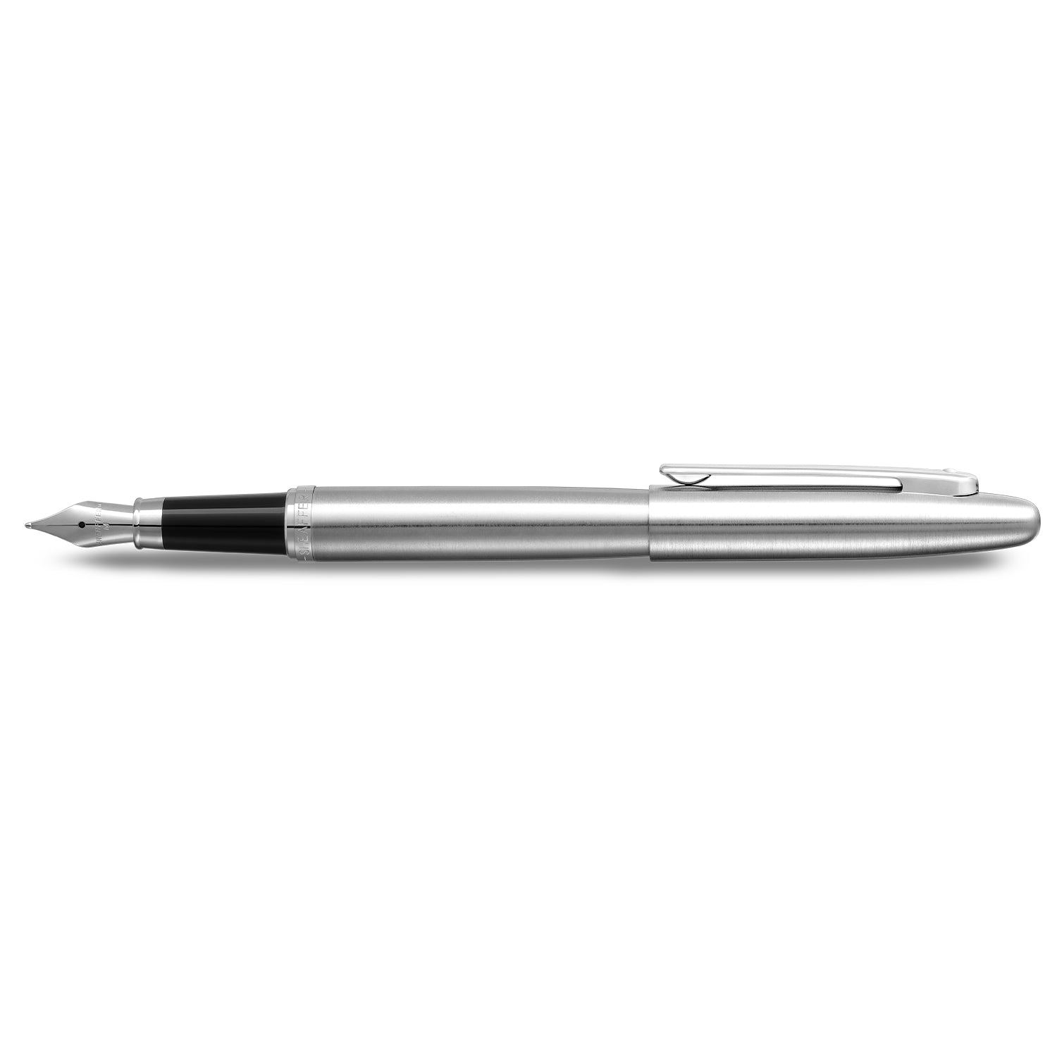 Sheaffer® VFM 9426 Brushed Chrome Fountain Pen With Chrome Trim - Medium