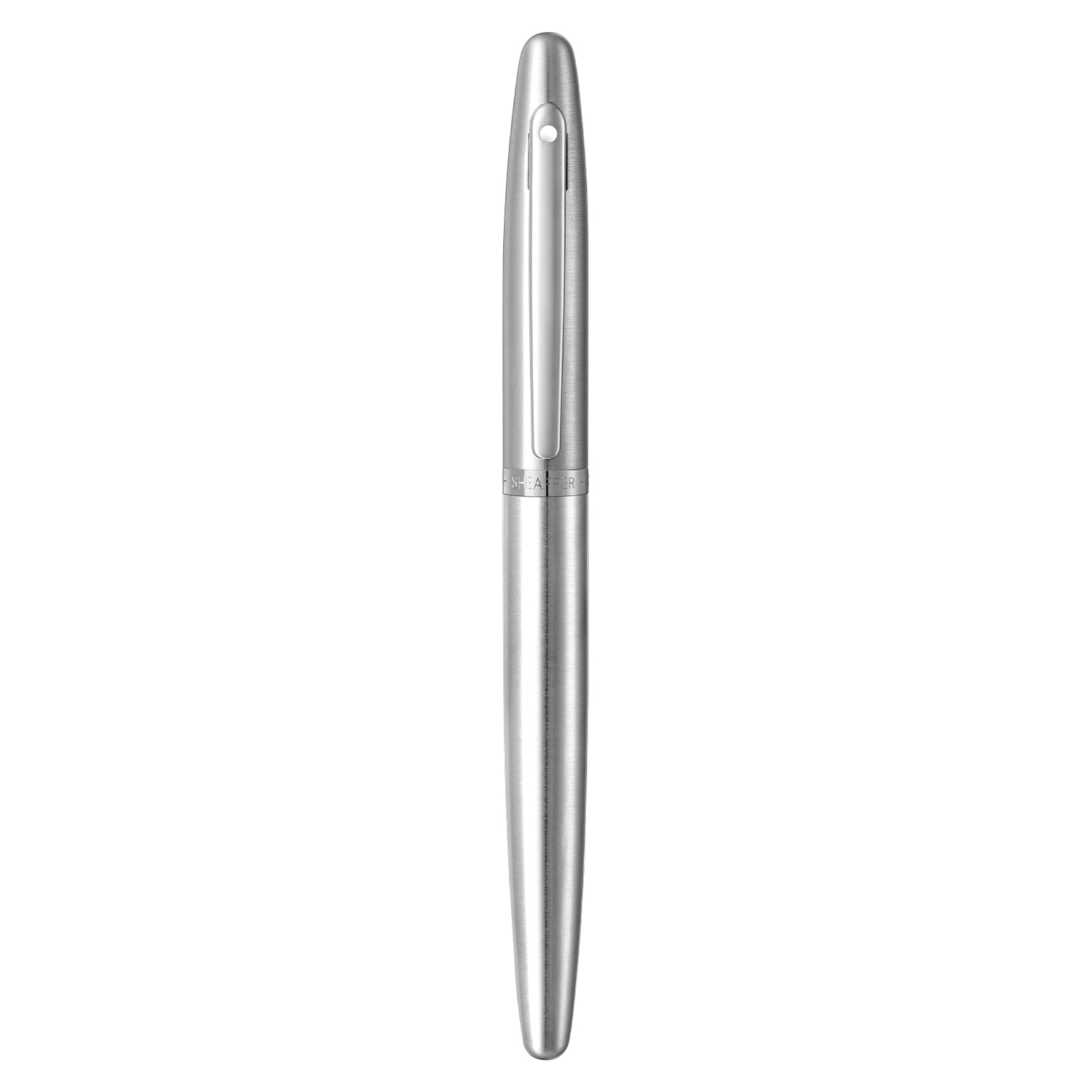 Sheaffer® VFM 9426 Brushed Chrome Fountain Pen With Chrome Trim - Medium