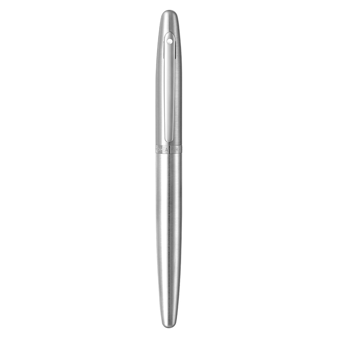 Sheaffer® VFM 9426 Brushed Chrome Fountain Pen With Chrome Trim - Medi