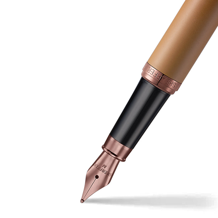 Sheaffer VFM 9428 Coffee Edition Matt Brown with Regal Brown PVD Trims Fountain Pen - Image 2