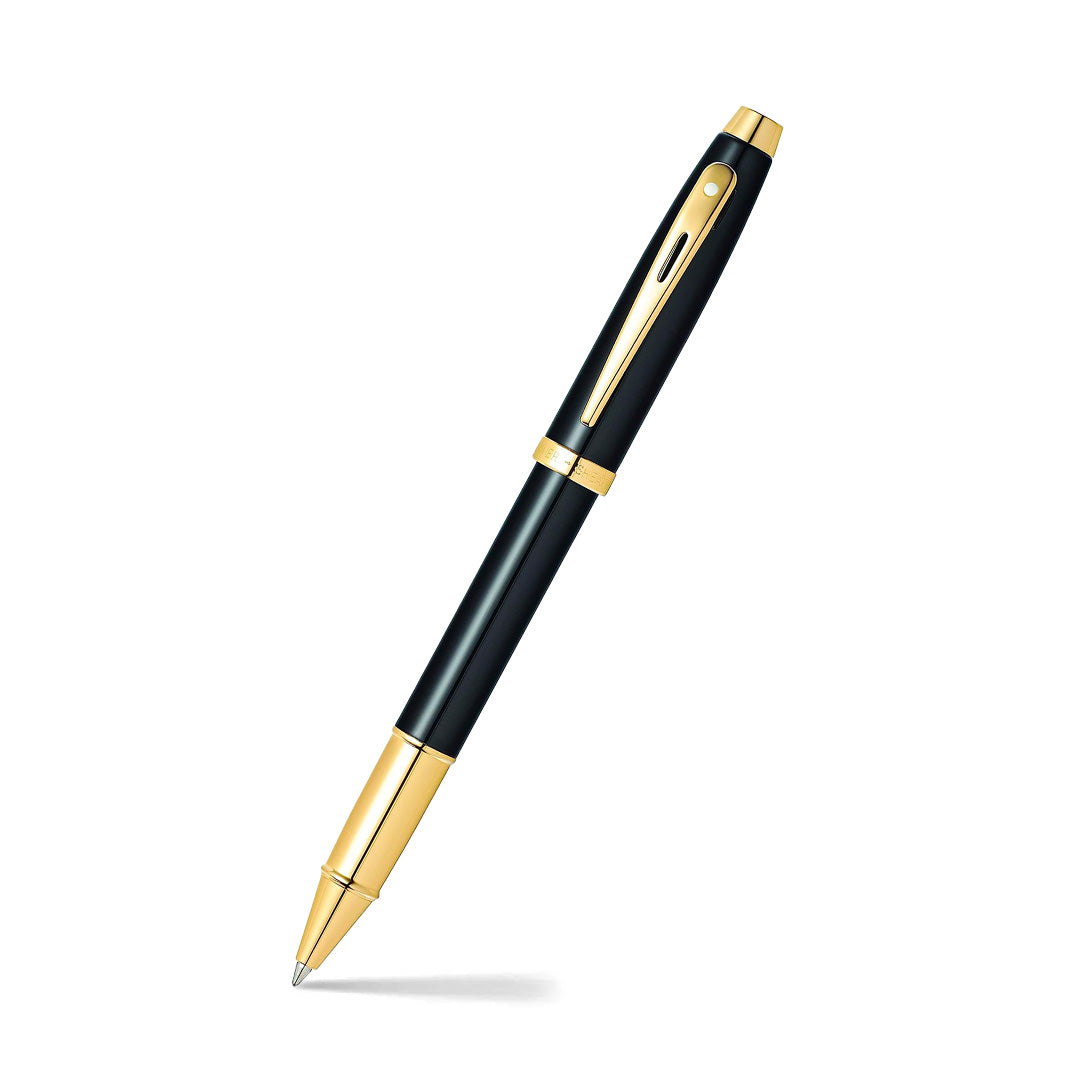 Sheaffer® Gift Set ft. Glossy Black S100 9322 with Gold Tone Trim as Set of 2 pens -  Ballpoint Pen & Rollerball pen