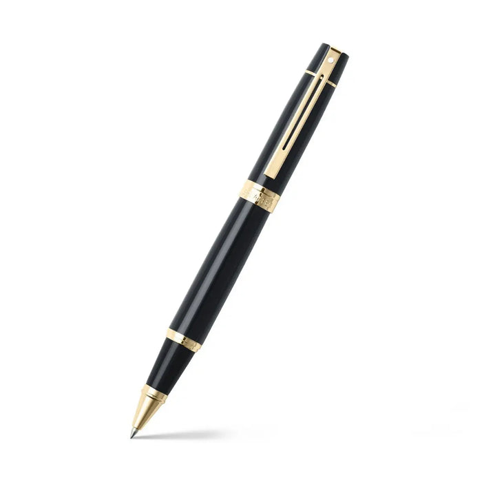 Sheaffer Gift Collection 300 – 9325 Glossy Black Gold Tone Trim Rollerball Pen