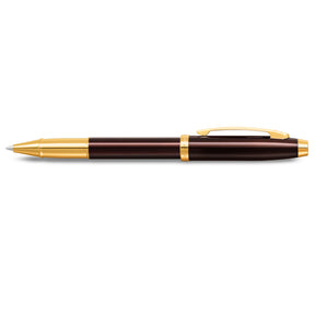 Sheaffer® 100 9370 Glossy Coffee Brown Rollerball Pen With PVD Gold-Tone Trim