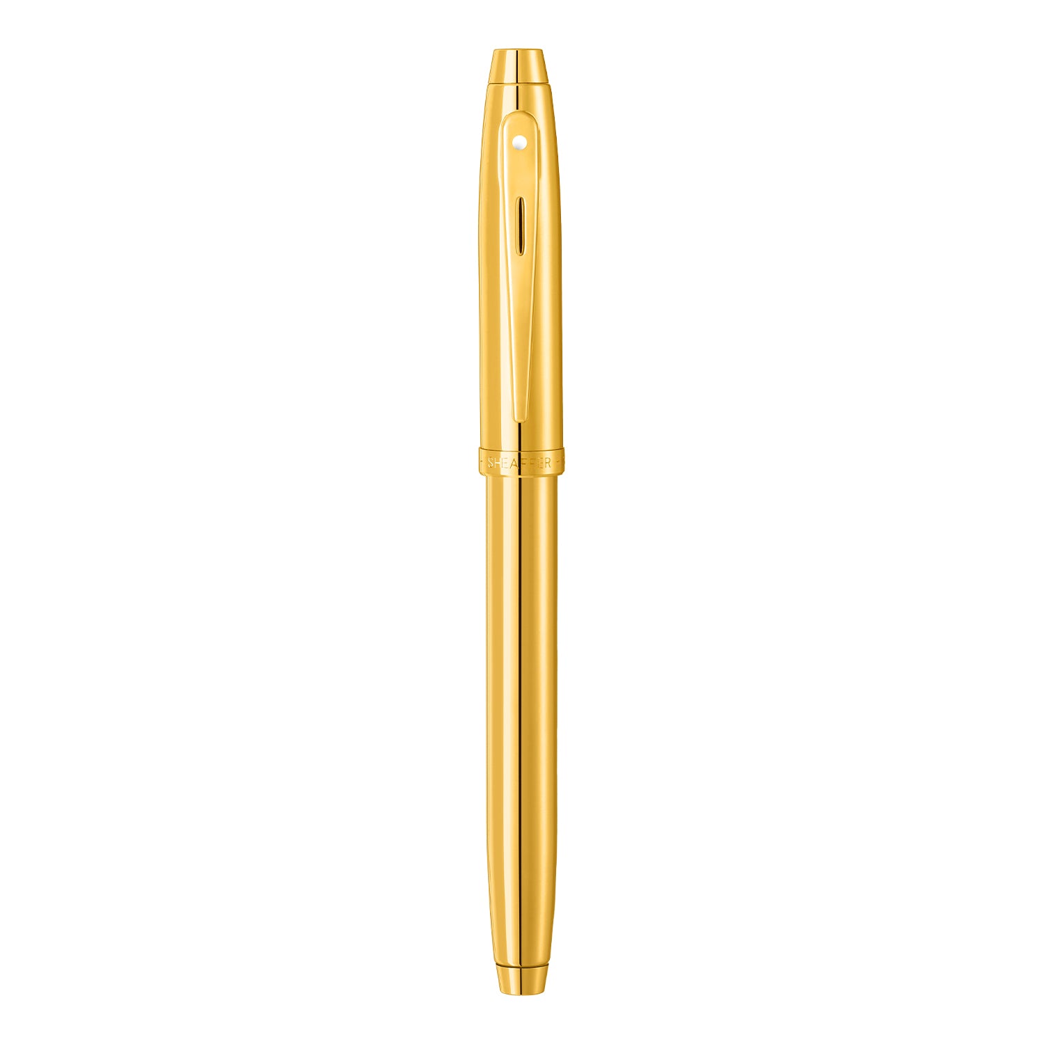 Sheaffer® 100 9372 Glossy PVD Gold Rollerball Pen With PVD Gold Trim