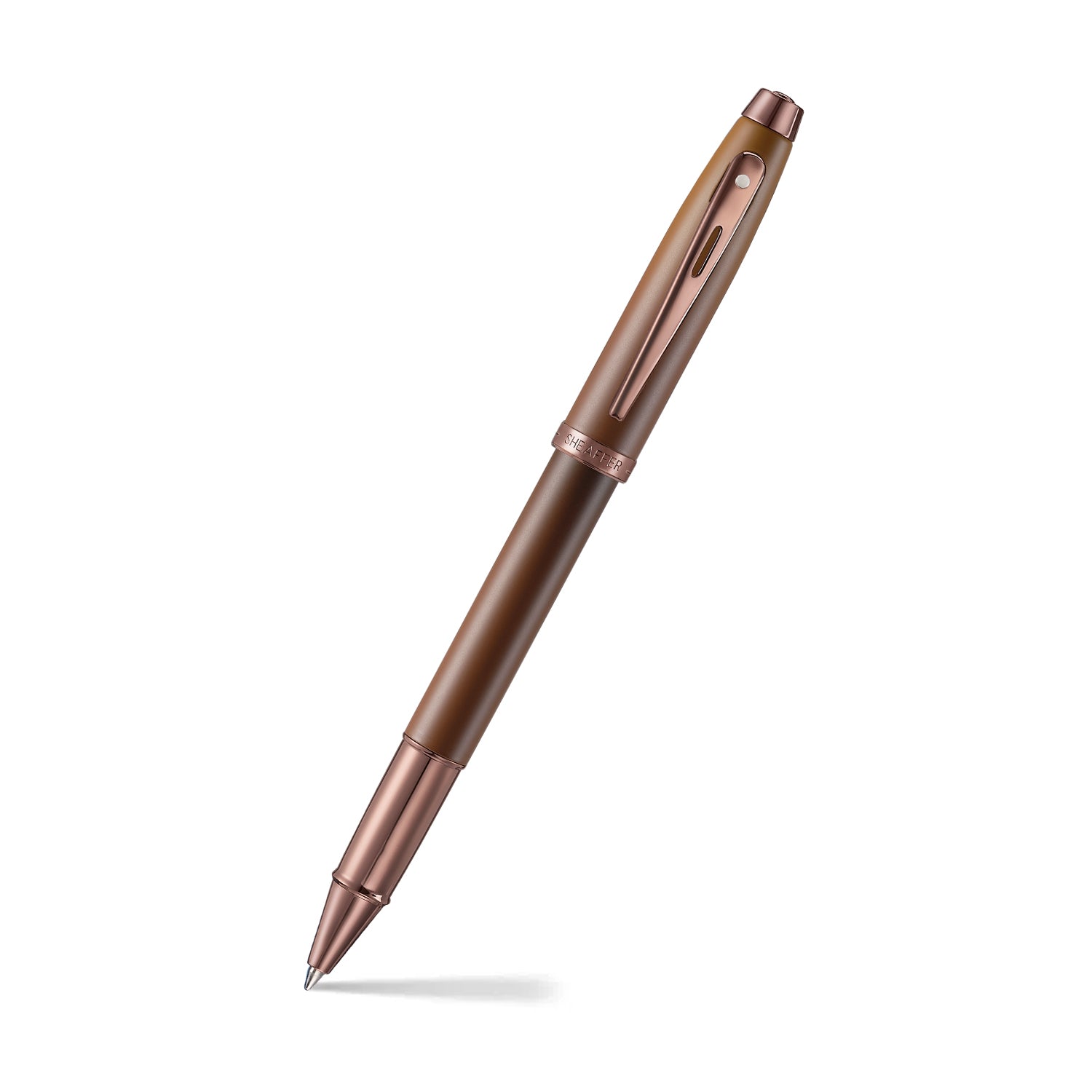 Sheaffer® 100 9374 Coffee Edition Matt Brown Rollerball Pen with Regal Brown PVD Trims