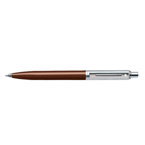 Sheaffer® Sentinel Coffee Brown and Chrome Ballpoint Pen With Chrome Trims
