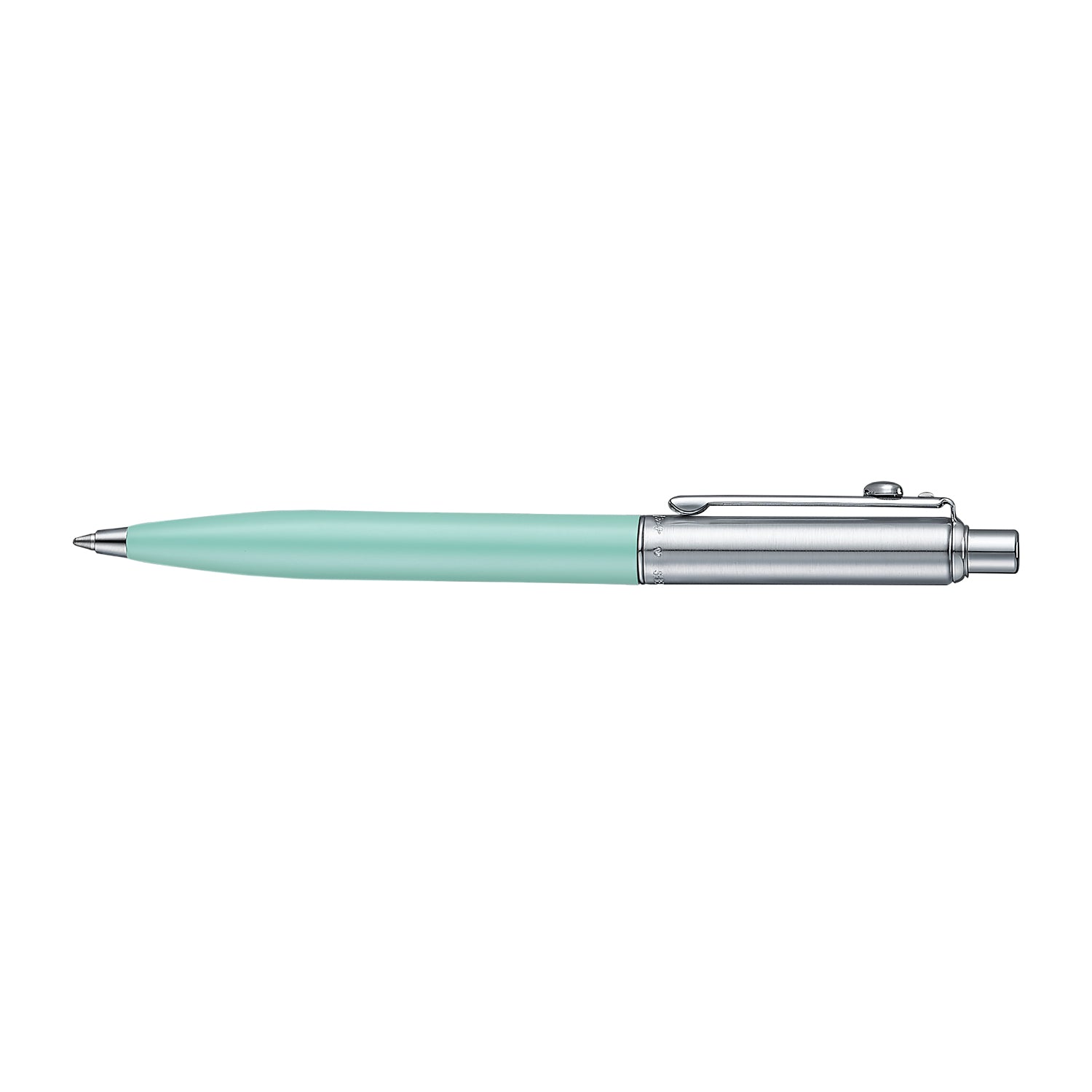 Sheaffer Sentinel Emily in Paris 321 Green Matte Finish Ballpoint Pen with Chrome-Plated Trims and Heart-Shaped Clip Emblem