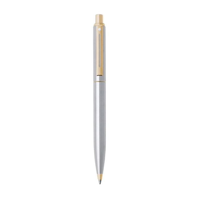 Sheaffer Sentinel 325 Brushed Chrome Gold Trim Ballpoint Pen - Image 4