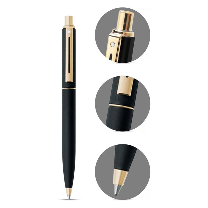 Sheaffer Sentinel 327 Matte Black Gold Trim Ballpoint Pen - Image 3