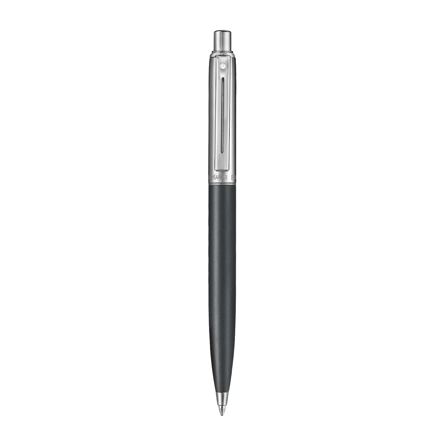 Sheaffer Sentinel Metal 331 Matte Black Barrel and Brished Chrome Cap Ballpoint Pen with Chrome Trims