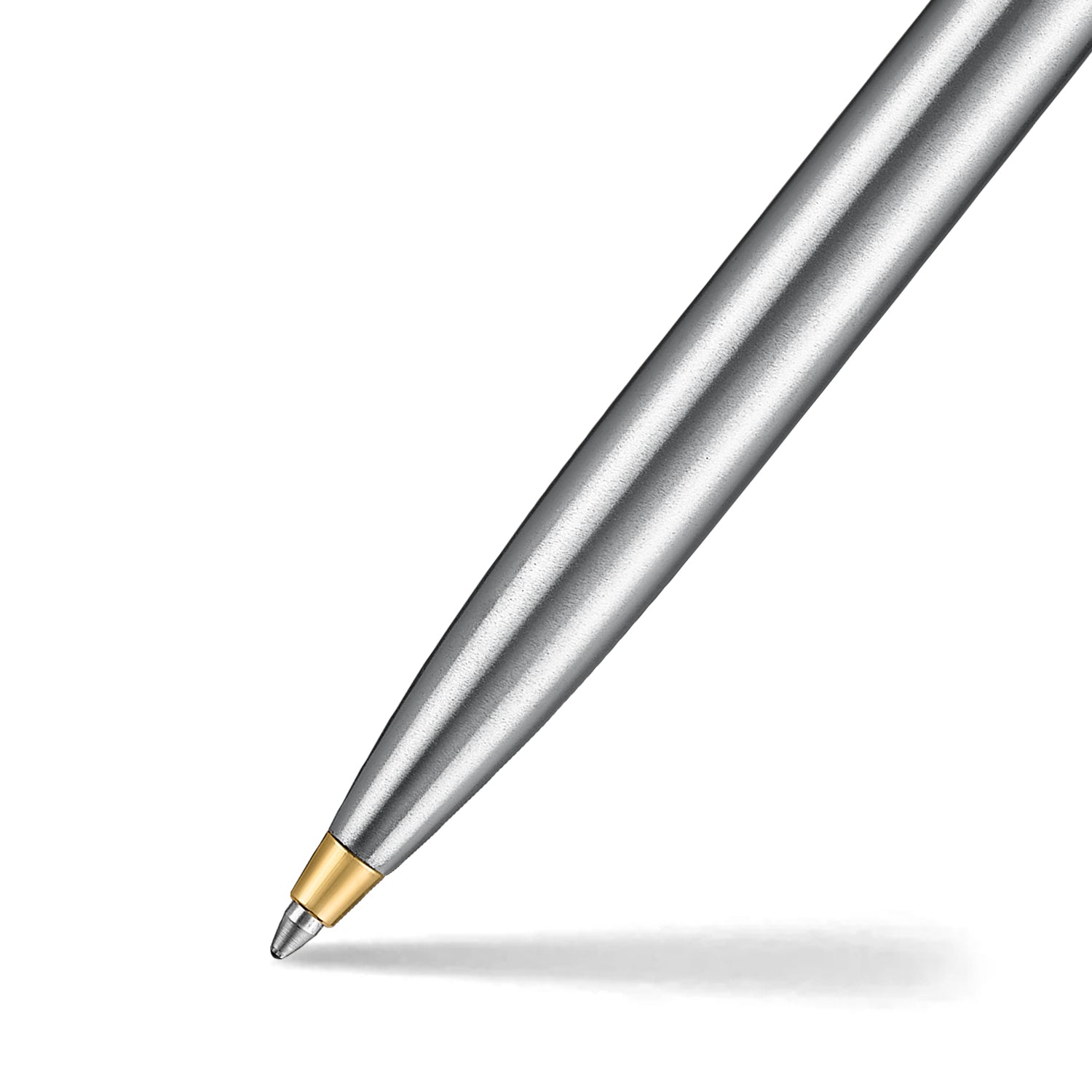 Sheaffer Sentinel Metal 333 Brushed Chrome Ballpoint Pen with Gold Trims