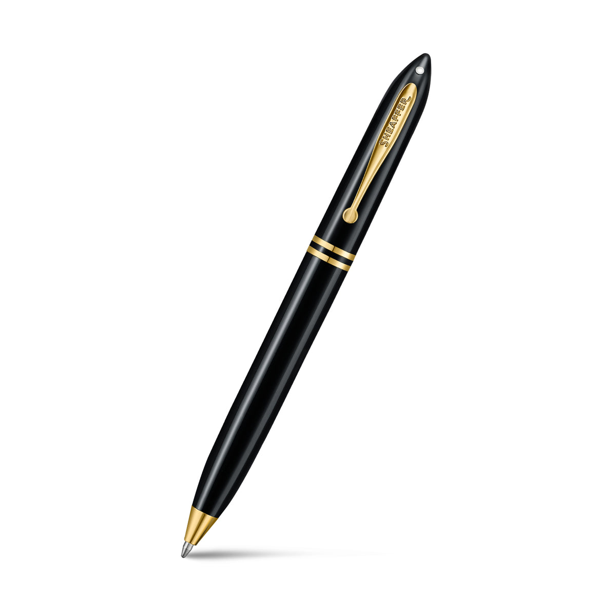 PEN SHEAFFER BALANCE III E893 GLOSSY BLACK AND GOLD TRIMS BP