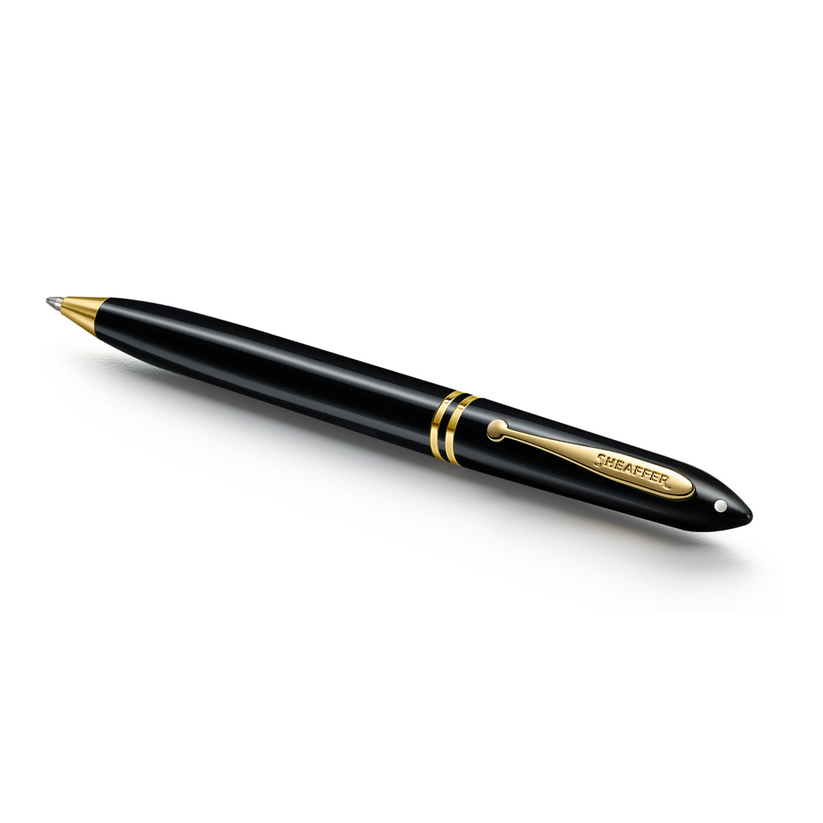 PEN SHEAFFER BALANCE III E893 GLOSSY BLACK AND GOLD TRIMS BP